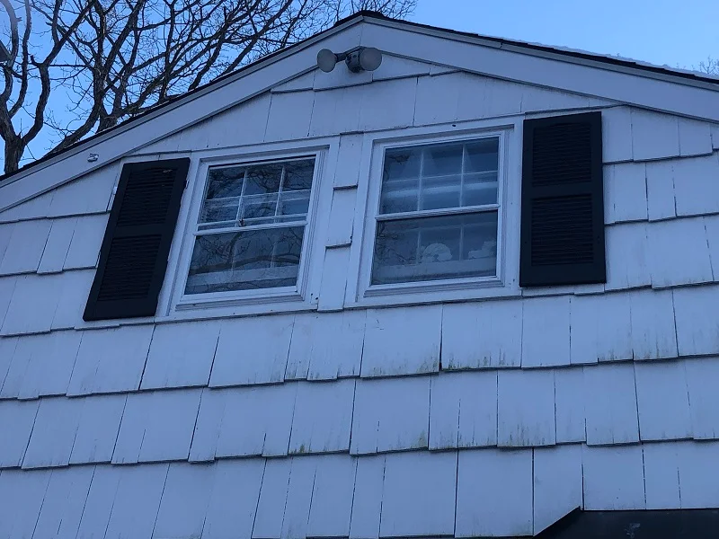 Single pane double hung windows with storm windows